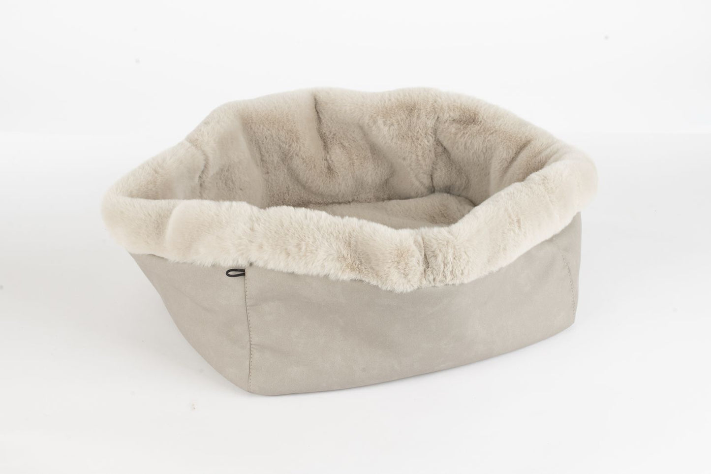 Hundetasche Weekender grey-iceblue, silver Inlay