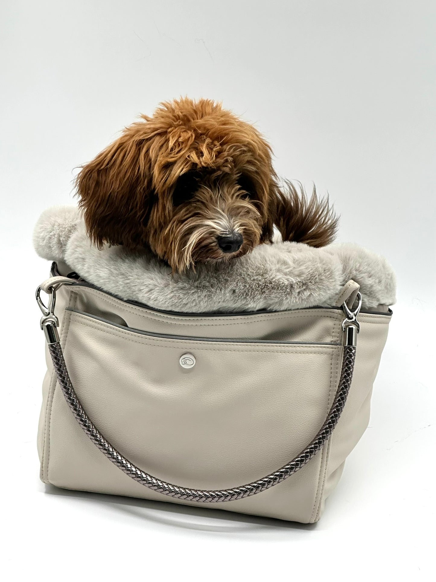 Hundetasche Weekender ice - iceblue, silverstone Inlay