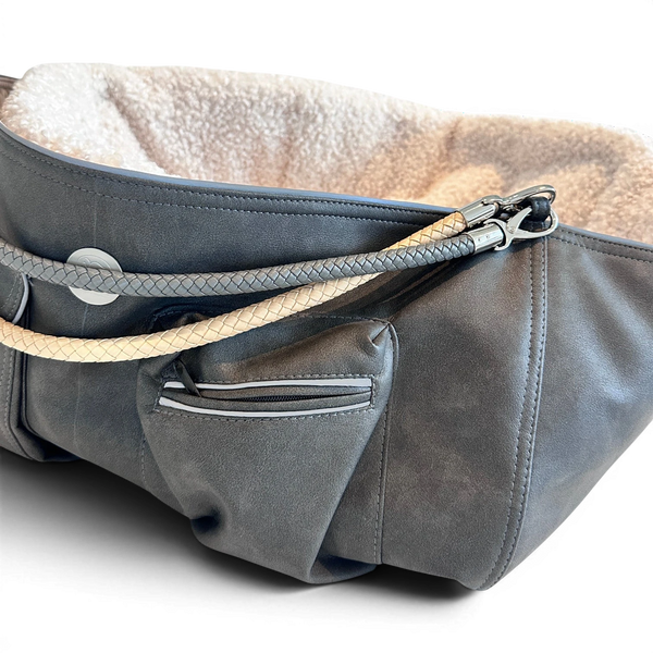 Hundetasche Weekender 4Seasons, anthrazit natur, M