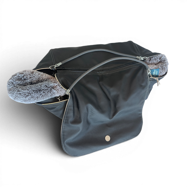 Weekender 4Seasons, schwarz mit Kontrastnähten, M