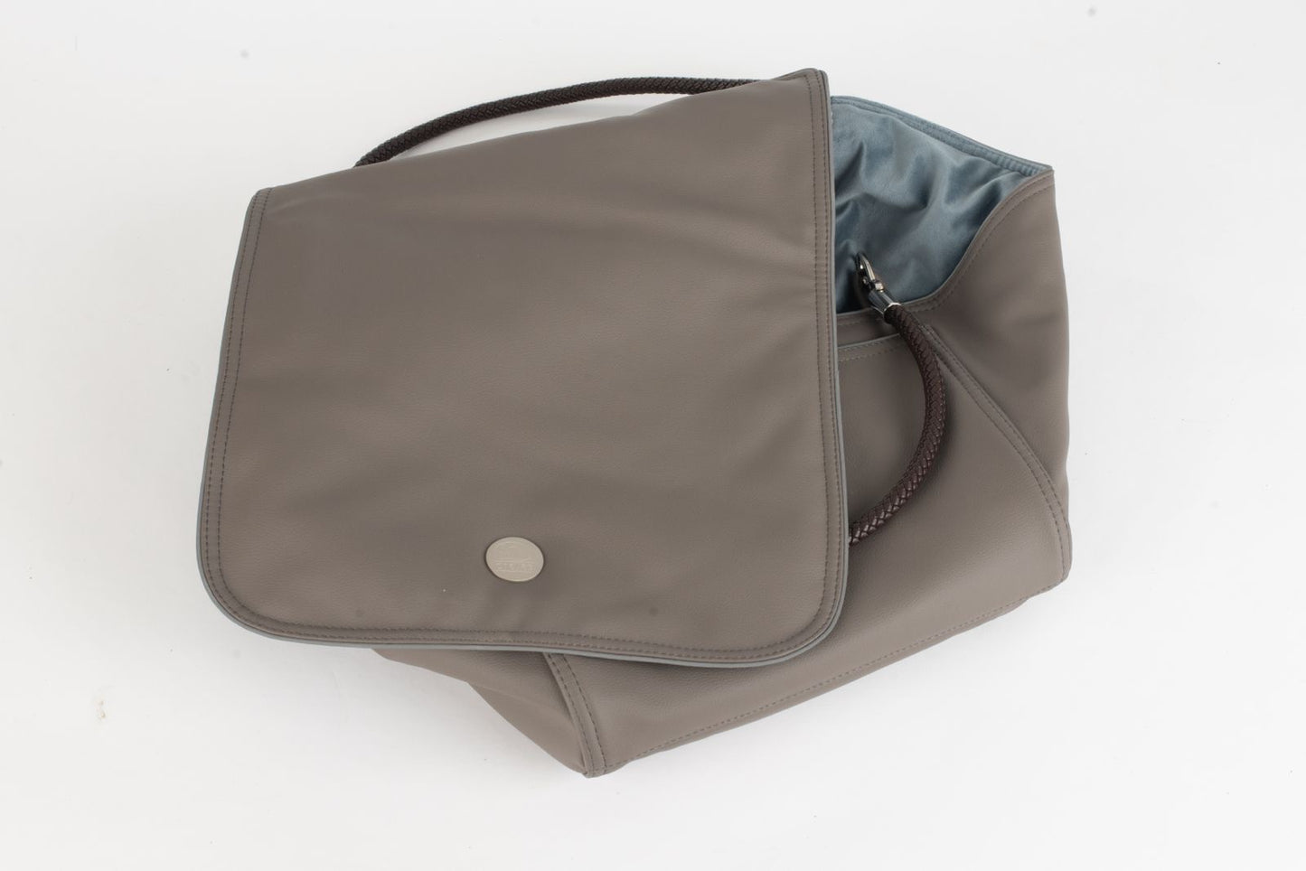Hundetasche Weekender Solo  [[ dark taupe - iceblue ]]