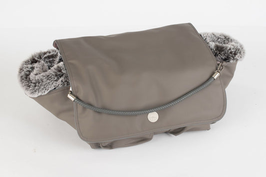 Hundetasche Weekender [[ Dark Taupe - Dusty Rose ]]