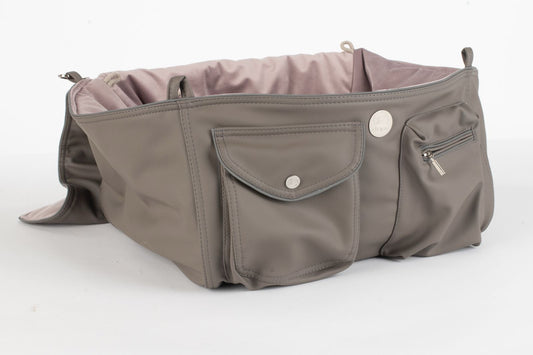 Hundetasche Weekender [[ Dark Taupe - Dusty Rose ]]