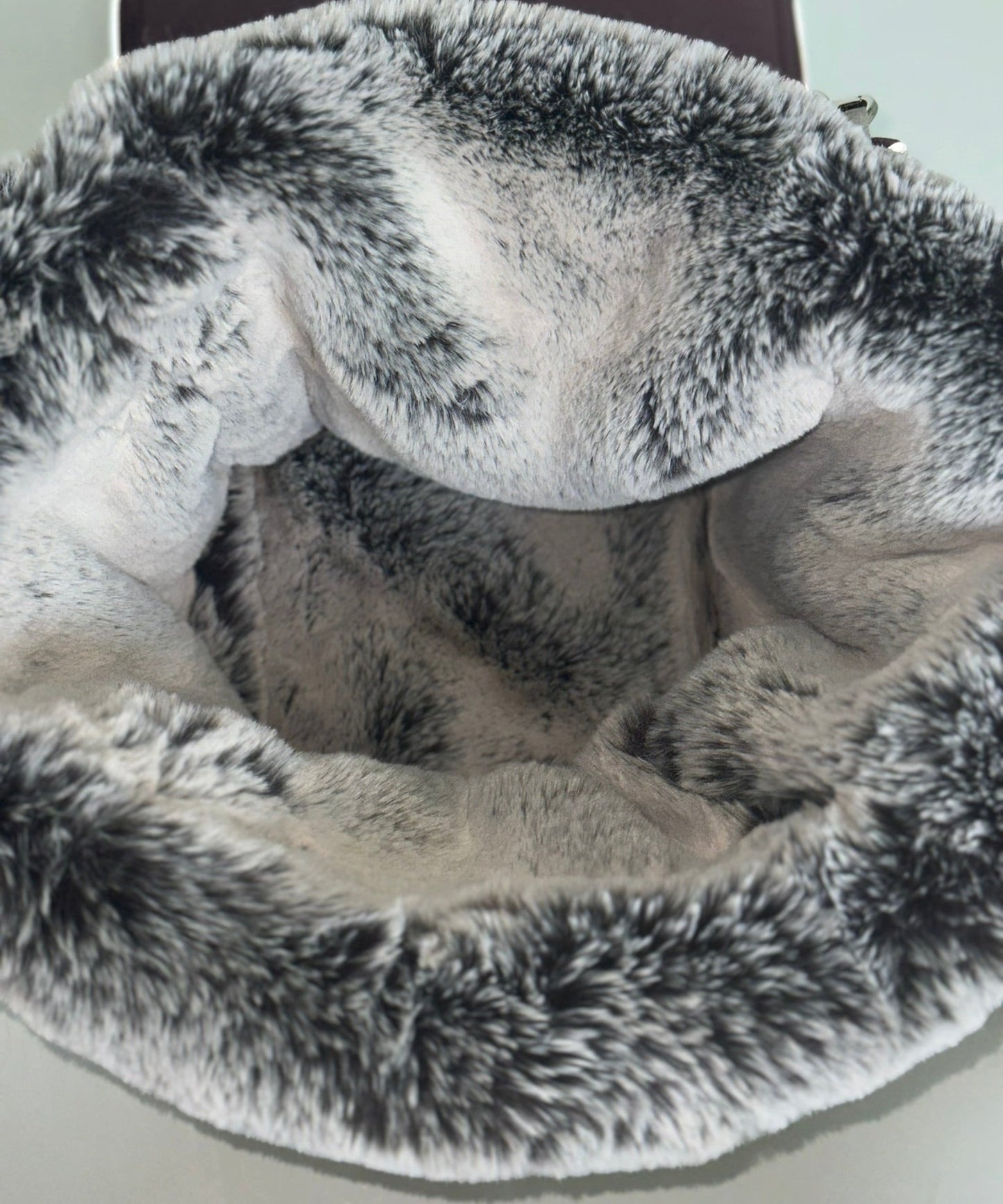 Hundetasche Weekender taupe-wildberry, salt & pepper Inlay