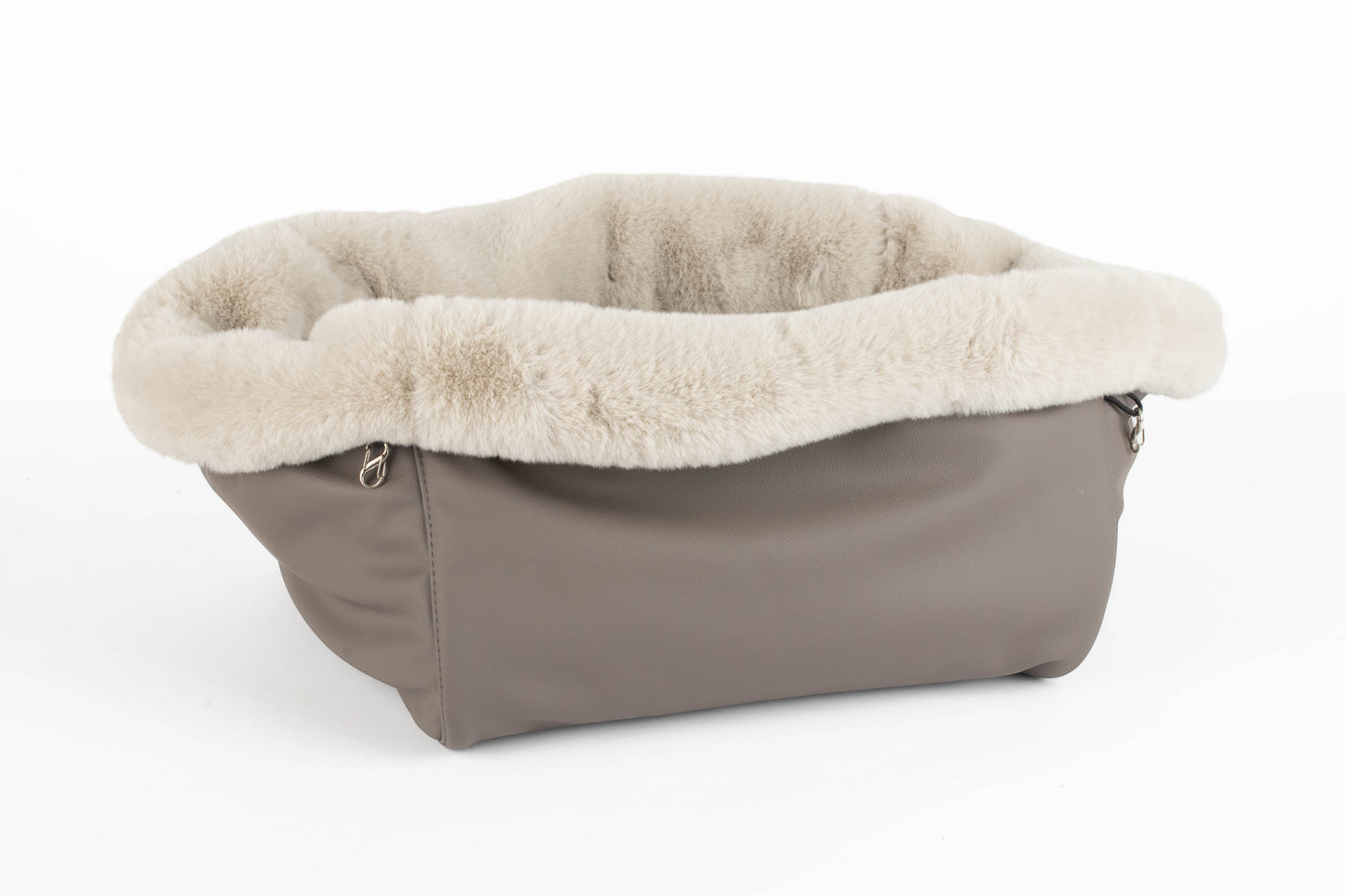 Hundetasche Weekender taupe-wildberry, silverstone Inlay