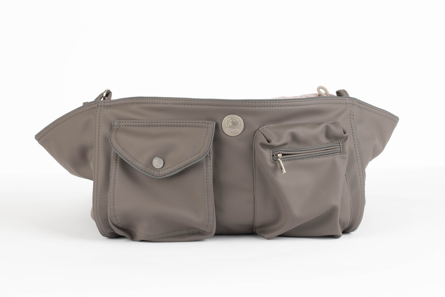 Hundetasche Weekender taupe-wildberry, silverstone Inlay