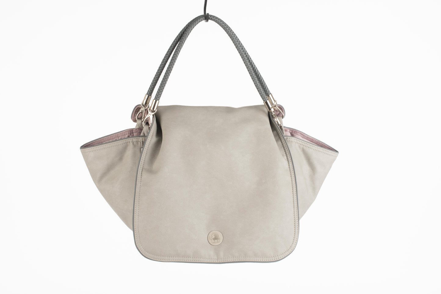 Hundetasche Weekender platingrey-dustyrose, salt & pepper Inlay