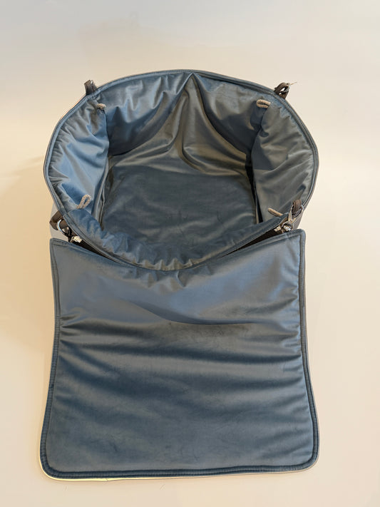 Bolso de viaje para perros Weekender [[ topo oscuro - azul hielo ]]