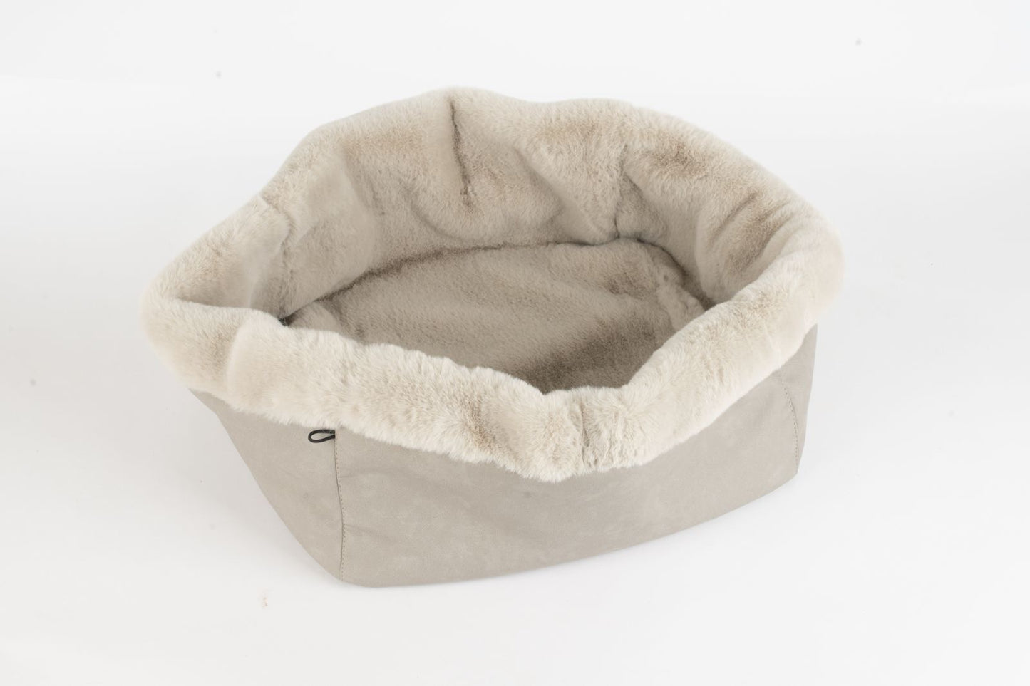 Hundetasche Weekender grey-iceblue, silver Inlay