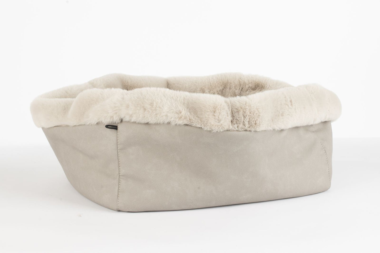 Hundetasche Weekender grey-iceblue, silver Inlay