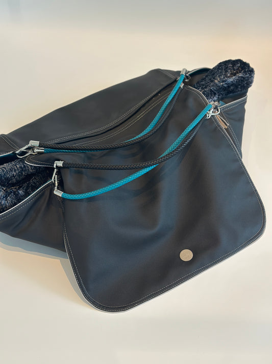 Weekender 4Seasons, schwarz turquise, M