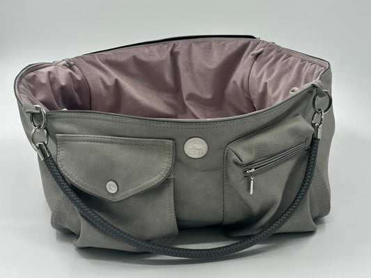Bolsa de viaje para perros Weekender [[ platin grey - dusty rose ]]