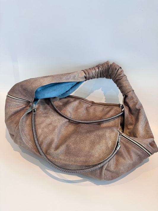 Weekender 4Seasons, taupe mit Cross Body Tragegurt, M